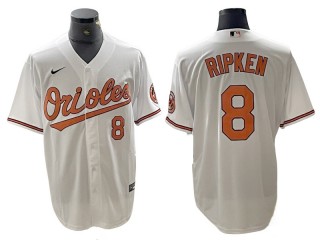 Baltimore Orioles #8 Cal Ripken White Limited Jersey