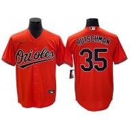 Baltimore Orioles #35 Adley Rutschman Orange Cool Base Jersey