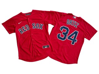 Boston Red Sox #34 David Ortiz Red Alternate Cool Base Jersey