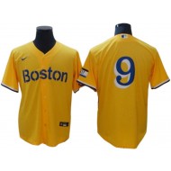 Boston Red Sox #9 Ted Williams Gold City Connect Cool Base Jersey