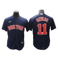 Boston Red Sox #11 Rafael Devers Navy Alternate Cool Base Jersey