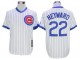 Chicago Cubs #22 Jason Heyward Cooperstown Collection Throwback Jersey - White/Blue