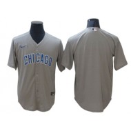 Chicago Cubs Blank Gray Road Cool Base Jersey