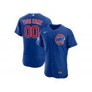 Custom Chicago Cubs Flex Base Jersey - Blue/White/Gray 