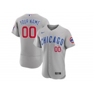 Custom Chicago Cubs Flex Base Jersey - Blue/White/Gray 