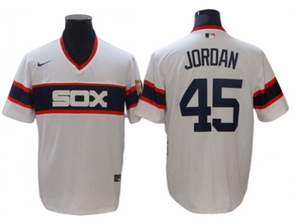 Chicago White Sox #45 Michael Jordan Home Cooperstown Collection Team Player Jersey