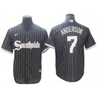 Chicago White Sox #7 Tim Anderson Black City Connect Cool Base Jersey