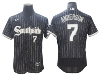 Chicago White Sox #7 Tim Anderson Black City Connect Flex Base Jersey