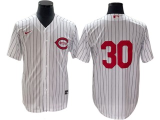 Cincinnati Reds #30 Ken Griffey Jr. White at Field of Dreams Game Jersey