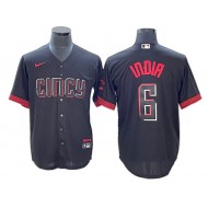 Cincinnati Reds #6 Jonathan India Black City Connect Limited Jersey