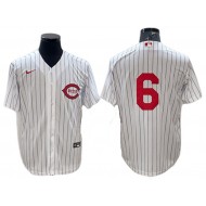 Cincinnati Reds #6 Jonathan India White At Field Of Dreams Game Jersey