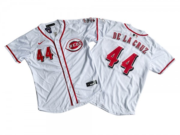 Cincinnati Reds #44 Elly De La Cruz White Limited Jersey