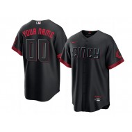 Custom Cincinnati Reds Black City Connect Limited Jersey