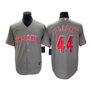 Cincinnati Reds #44 Elly De La Cruz Gray Cool Base Jersey