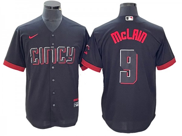 Cincinnati Reds #9 Matt McLain Black City Connect Limited Jersey