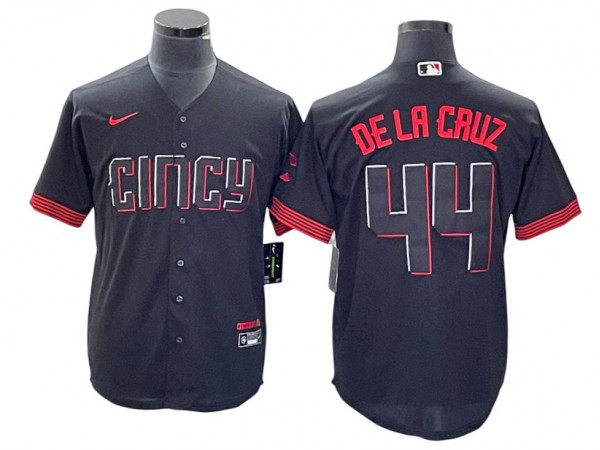 Cincinnati Reds #44 Elly De La Cruz Black City Connect Limited Jersey