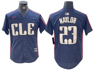 Cleveland Guardians #23 Bo Naylor Navy 2024 City Connect Limited Jersey