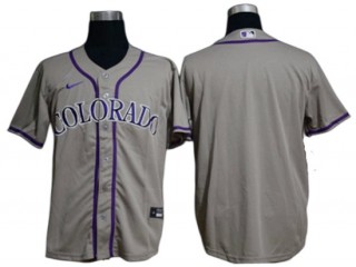 Colorado Rockies Blank Gray Cool Base Jersey