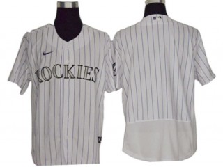 Colorado Rockies Blank White Home Flex Base Jersey