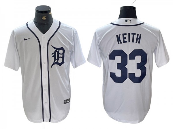 Detroit Tigers #33 Colt Keith White Cool Base Jersey