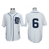 Detroit Tigers #6 Al Kaline White Throwback Jersey