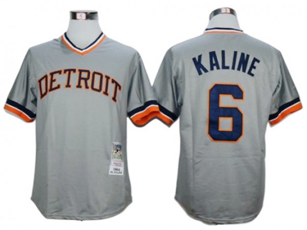 Detroit Tigers #6 Al Kaline Gray 1984 Throwback Jersey