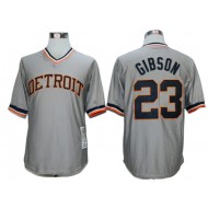 Detroit Tigers #23 Kirk Gibson Gray Throwback Jersey