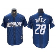 Detroit Tigers #28 Javier Báez Navy 2024 City Connect Limited Jersey