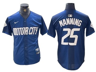 Detroit Tigers #25 Matt Manning Navy 2024 City Connect Limited Jersey