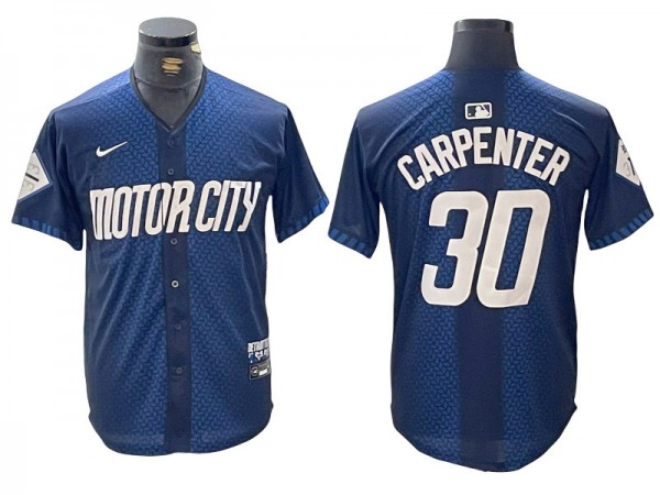 Detroit Tigers #30 Kerry Carpenter Navy 2024 City Connect Limited Jersey