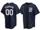 Custom Detroit Tigers Cool Base Jersey - White/Gray/Navy