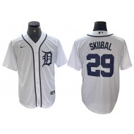 Detroit Tigers #29 Tarik Skubal White Cool Base Jersey