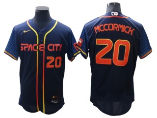 Houston Astros #20 Chas McCormick Navy 2022 City Connect Flex Base Jersey