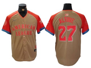 American League #27 Jose Altuve 2024 MLB All-Star Game Limited Jersey - Cream