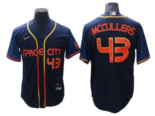 Houston Astros #43 Lance McCullers Jr. Navy 2022 City Connect Cool Base Jersey