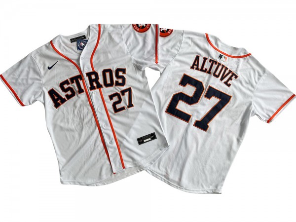 Houston Astros #27 Jose Altuve White Limited Jersey