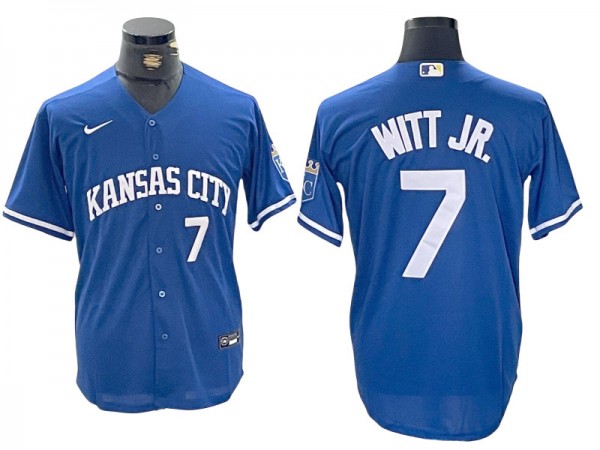 Kansas City Royals #7 Bobby Witt Jr. Royal Alternate Limited Jersey