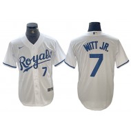 Kansas City Royals #7 Bobby Witt Jr. White Home Limited Jersey