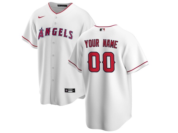 Custom Los Angeles Angels Cool Base Jersey - Red/White/Gray 