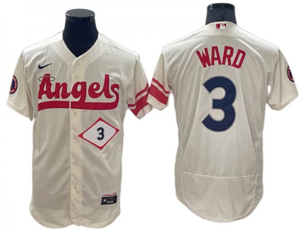 Los Angeles Angels #3 Taylor Ward City Connect Flex Base Jersey