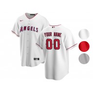 Custom Los Angeles Angels Cool Base Jersey - Red/White/Gray 