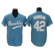 Los Angeles Dodgers #42 Jackie Robinson Light Blue Cooperstown Collection Jersey