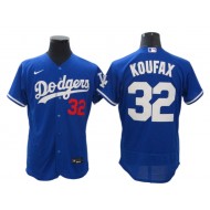 Los Angeles Dodgers #32 Sandy Koufax Royal Alternate Flex Base Jersey