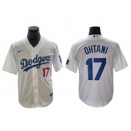 Los Angeles Dodgers #17 Shohei Ohtani White Limited Jersey