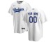 Custom Los Angeles Dodgers Cool Base Jersey - Royal/White/Gray 