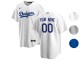 Custom Los Angeles Dodgers Cool Base Jersey - Royal/White/Gray 