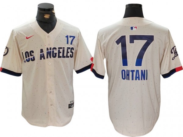 Los Angeles Dodgers #17 Shohei Ohtani 2024 City Connect Limited Jersey