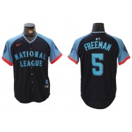 National League #5 Freddie Freeman 2024 MLB All-Star Game Limited Jersey - Navy