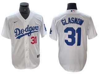 Los Angeles Dodgers #31 Tyler Glasnow White Home Limited Jersey