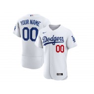 Custom Los Angeles Dodgers Flex Base Jersey - Royal/Gray/White